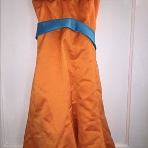 David’s bridal orange bridesmaid/ formal dress